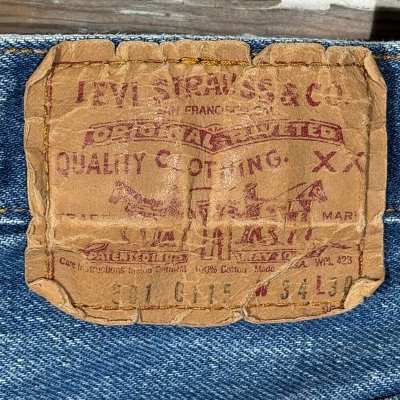 32w 70s/80s USA Vintage Levi’s 501 jeans‎ - Picture 2 of 11